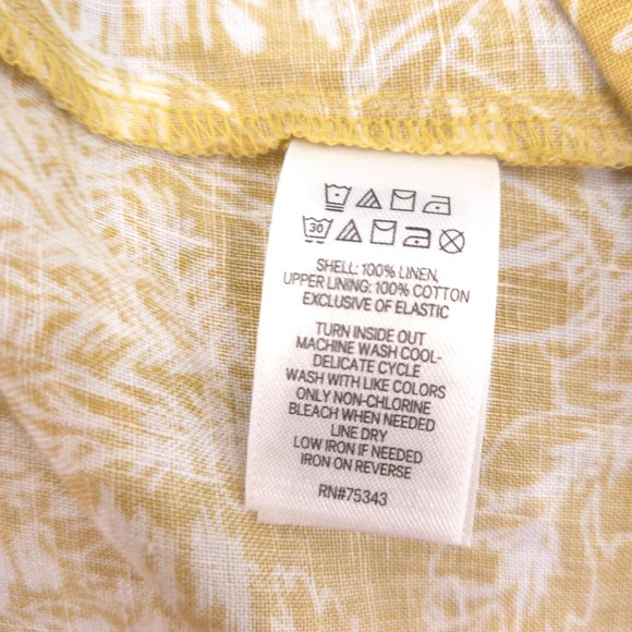 Nwt Tahari Garden Floral Fit Flare Linen Dress sz 12 - Picture 4 of 12